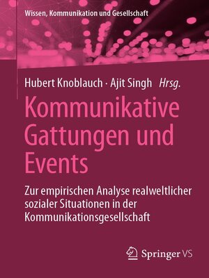 cover image of Kommunikative Gattungen und Events